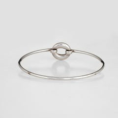 Tiffany & Co. Elsa Peretti O Bangle Bracelet Sterling Silver Estate Fine Jewelry