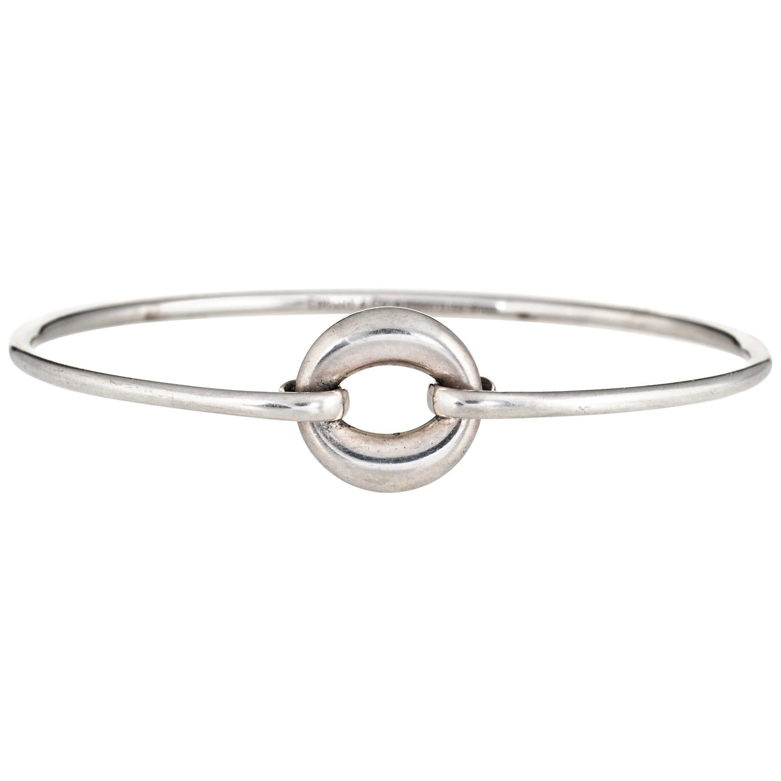 Tiffany & Co. Elsa Peretti O Bangle Bracelet Sterling Silver Estate Fine Jewelry