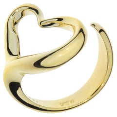 Tiffany & Co Elsa Peretti Open Heart 18K Ring