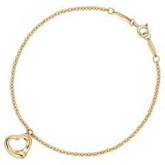 Tiffany & Co Elsa Peretti for Tiffany & Co Open Heart Bracelet 11mm 18K Yellow Gold