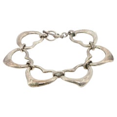 Tiffany & Co. Elsa Peretti Open Heart Bracelet Sterling Silver