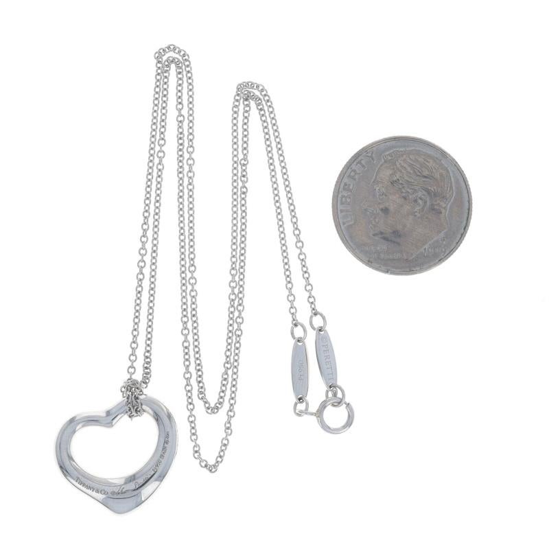 Donna Tiffany & Co. Collana con diamanti a cuore aperto da 15