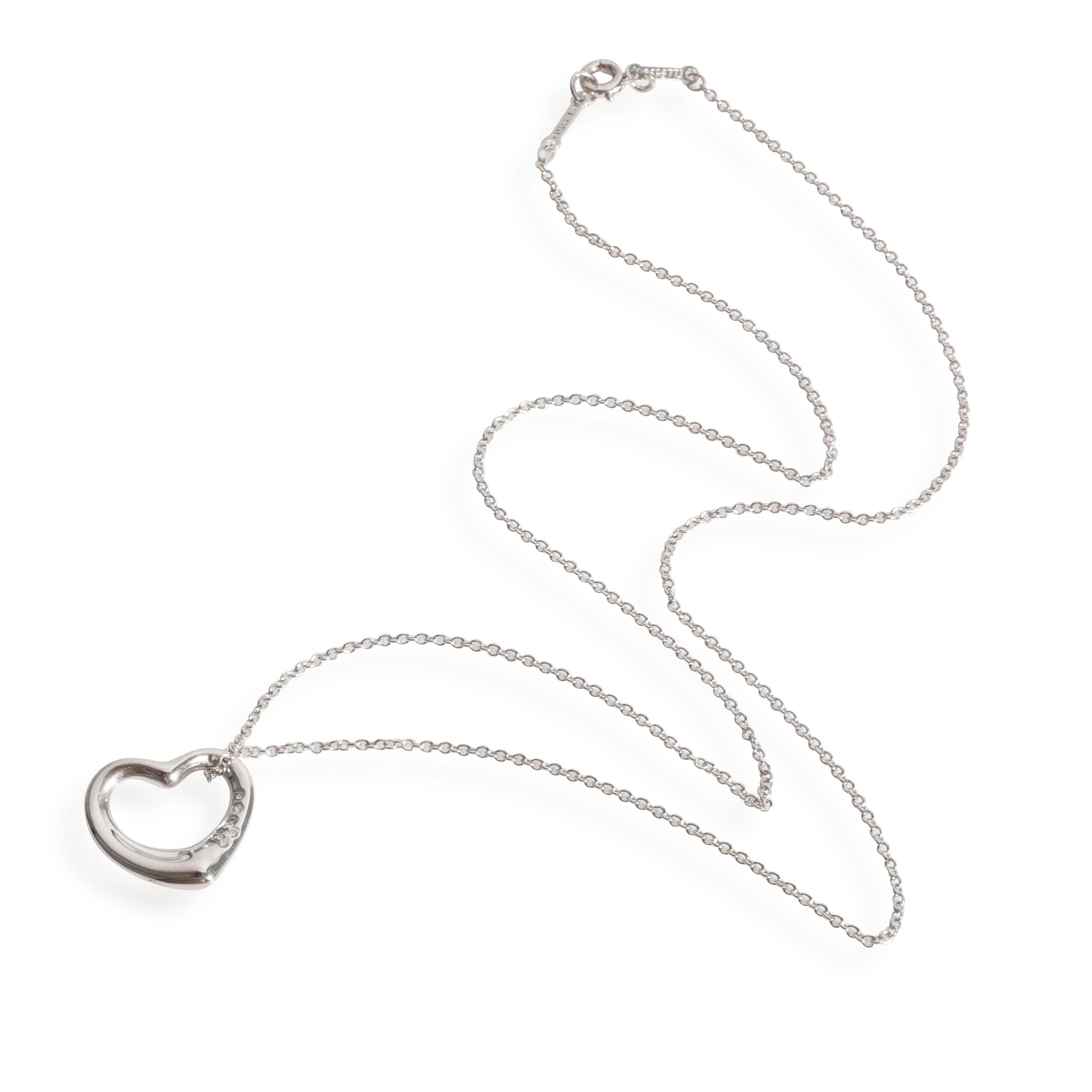 tiffany heart diamond necklace