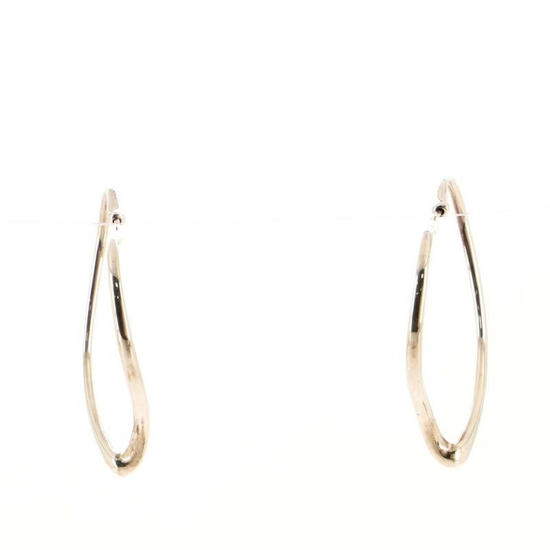 tiffany open heart hoop earrings
