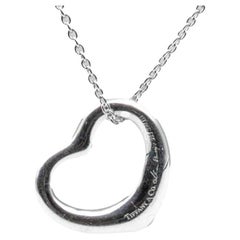 Tiffany & Co. Elsa Peretti Open-Heart Necklace in Sterling Silver
