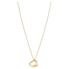Tiffany & Co Elsa Peretti for for Tiffany & Co Open Heart Pendentif 11mm 18K Yellow Gold