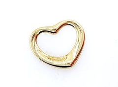 Tiffany & Co Elsa Peretti Open Heart Pendant 22MM 18K Gold