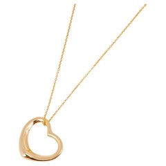 Retro Tiffany & Co Elsa Peretti Open Heart Pendant