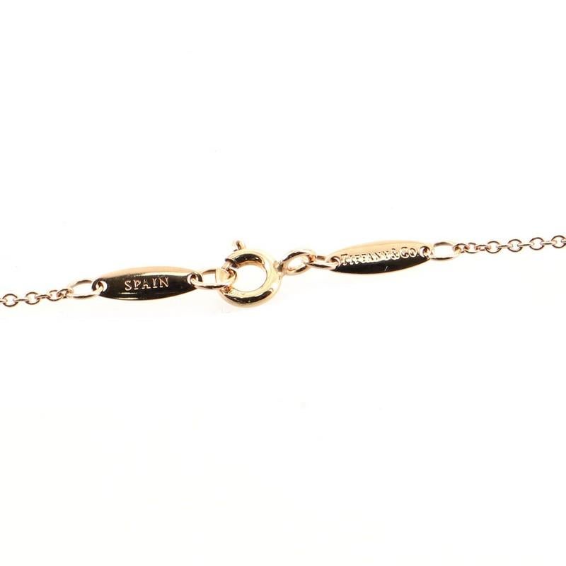 Women's Tiffany & Co. Elsa Peretti Open Heart Pendant Necklace 18k Rose Gold