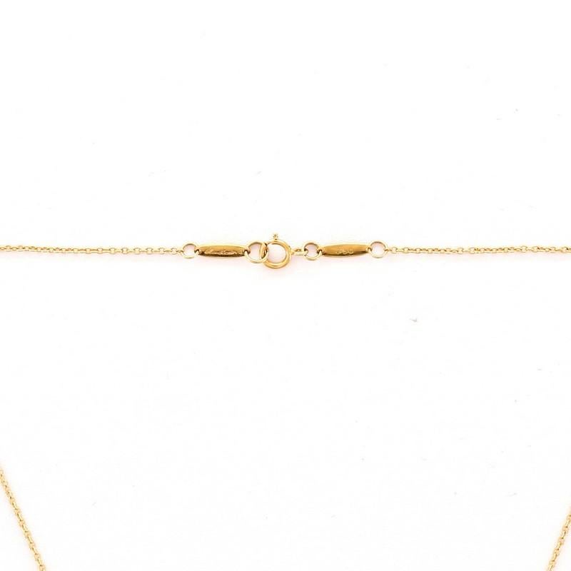 Tiffany & Co. Elsa Peretti Open Heart Pendant Necklace 18 Karat Yellow Gold In Good Condition In New York, NY