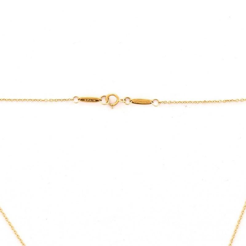 Women's or Men's Tiffany & Co. Elsa Peretti Open Heart Pendant Necklace 18 Karat Yellow Gold