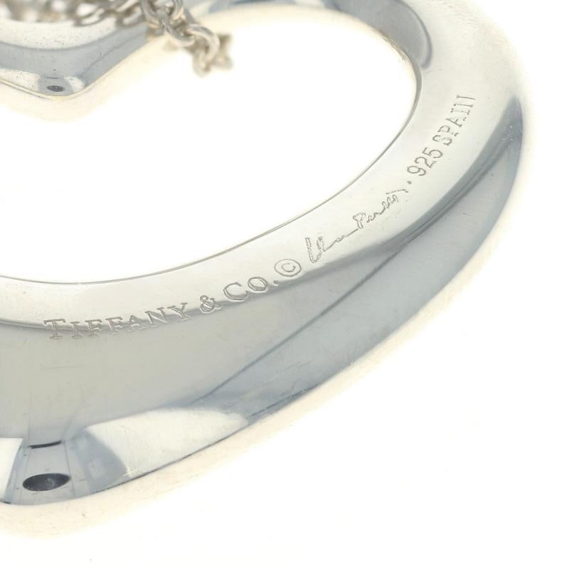 Tiffany & Co. Elsa Peretti Open Heart Pendant Necklace, Sterling 925 1