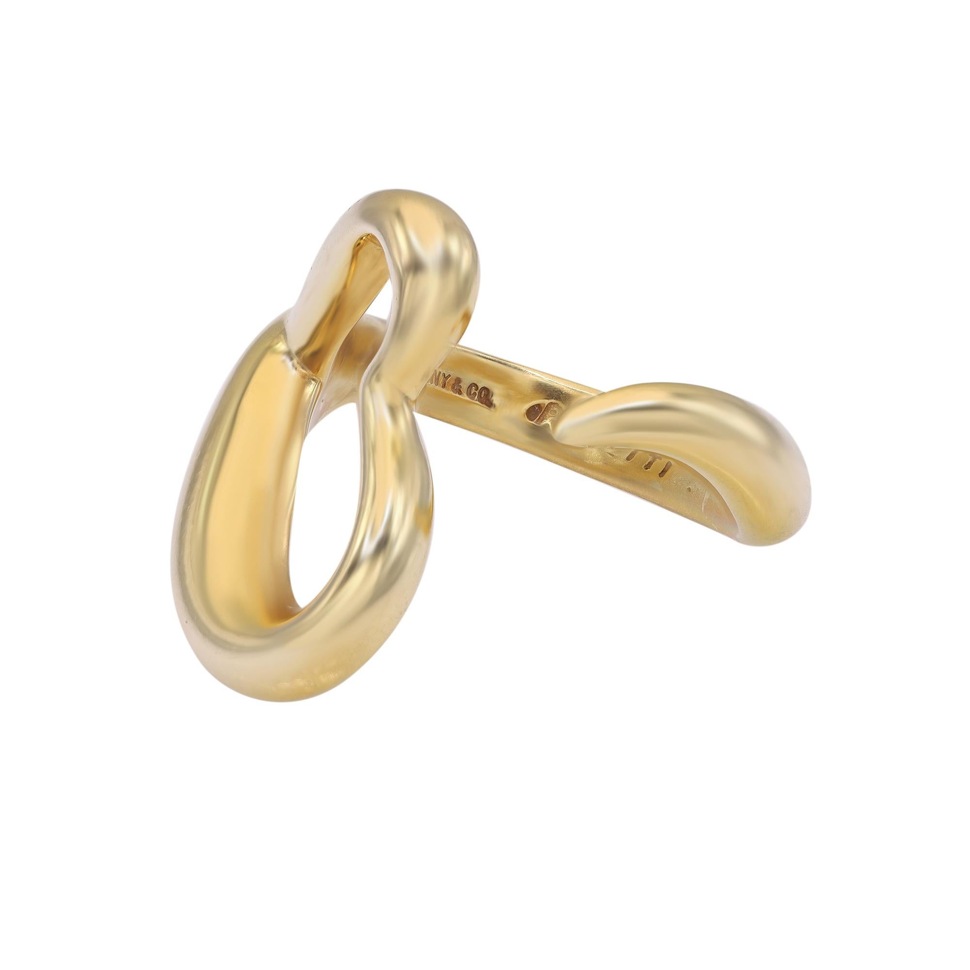 tiffany open heart ring gold