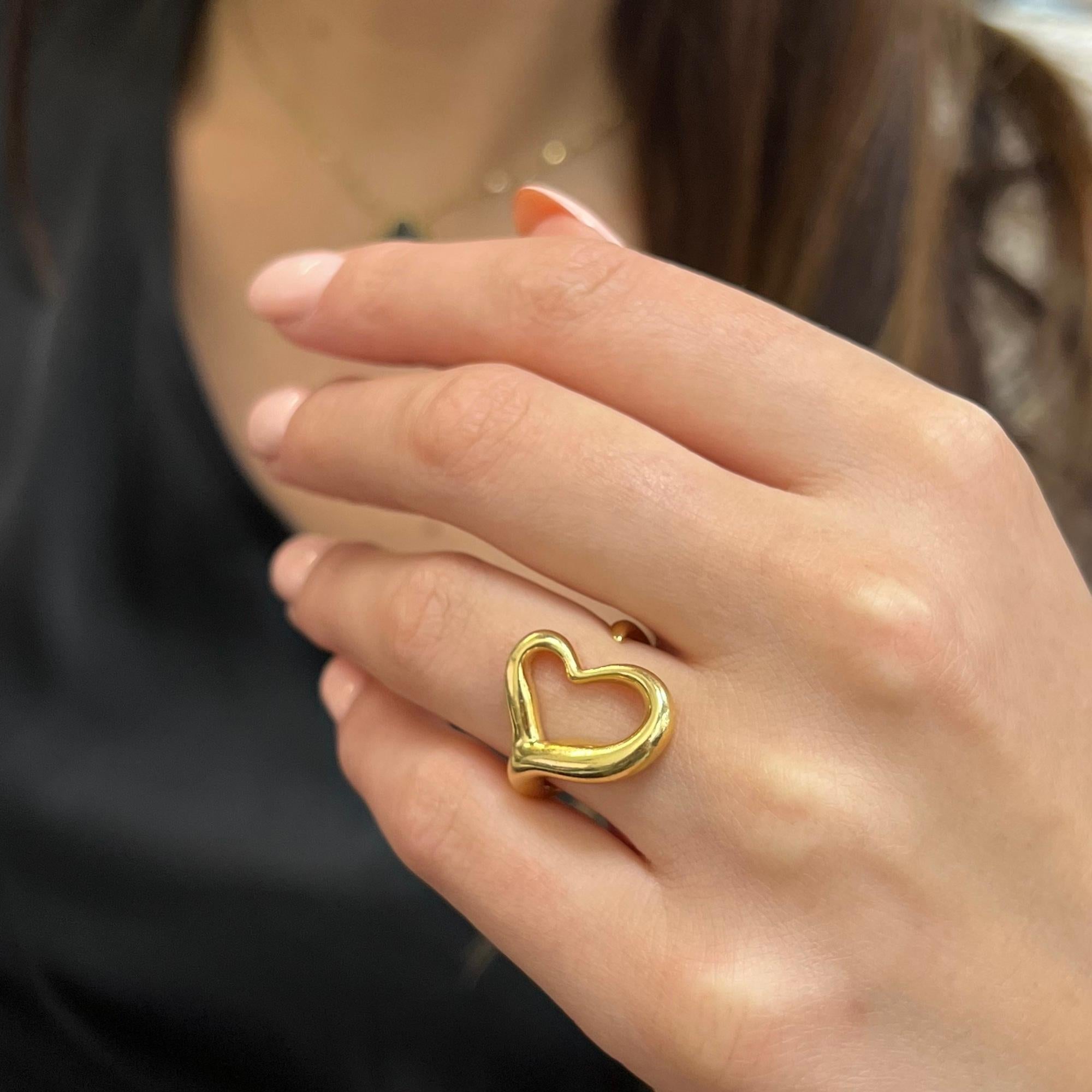 tiffany heart ring gold