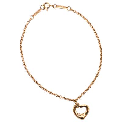 Tiffany and Co. Diamond Platinum Heart Bracelet at 1stDibs