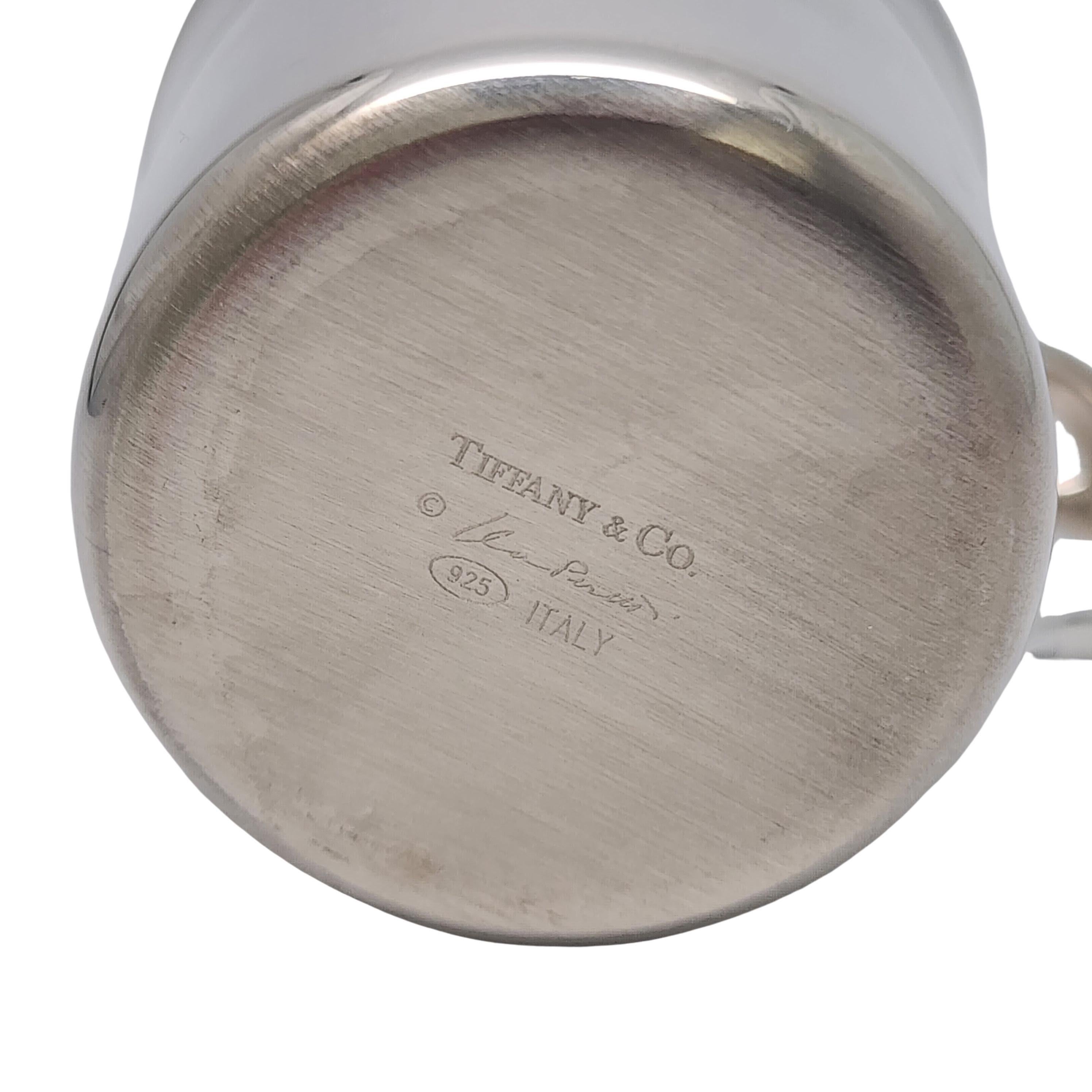 Tiffany & Co Elsa Peretti Padova Sterling Silver Baby Cup w/Pouch #17265 For Sale 3
