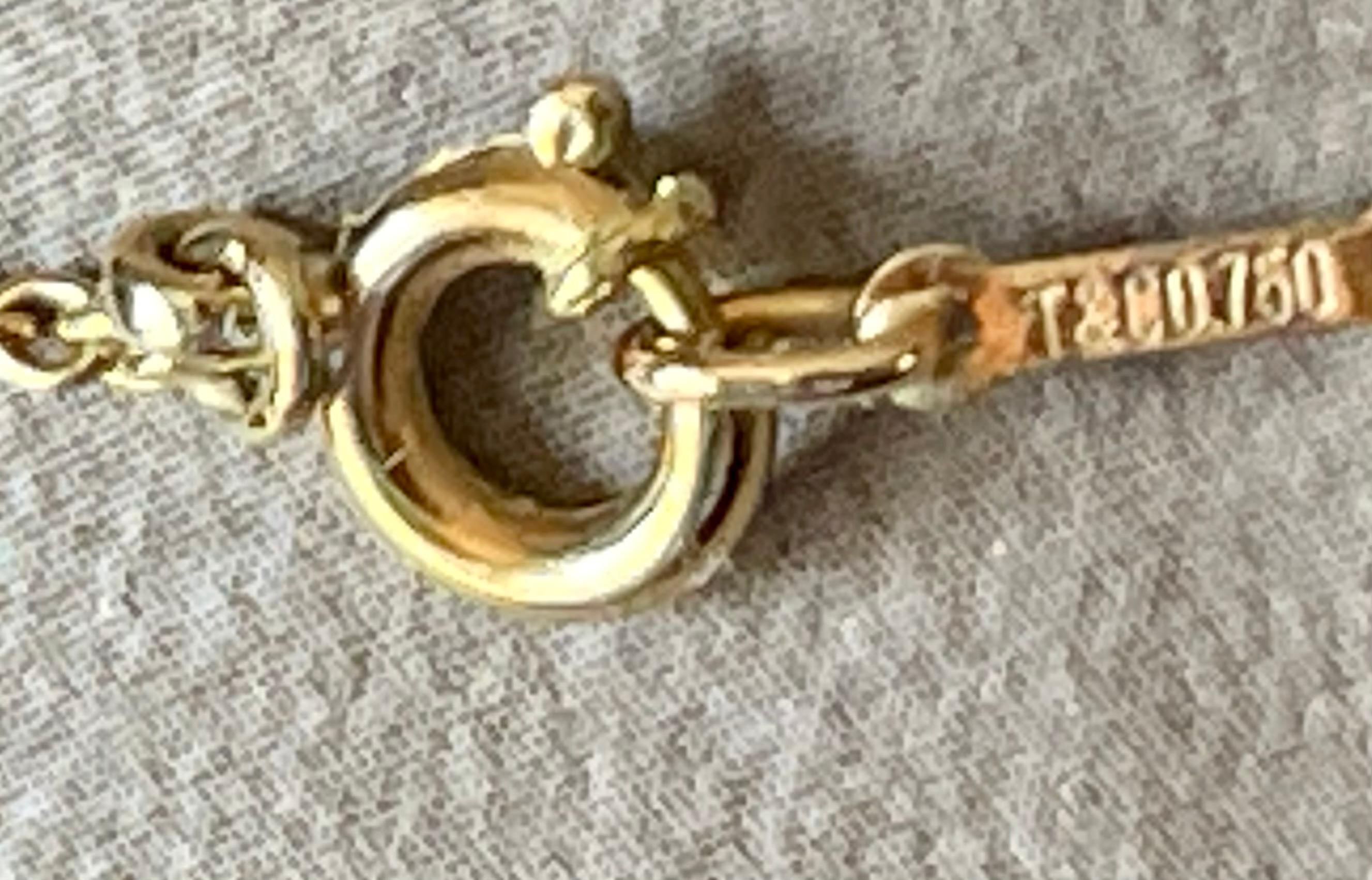 Tiffany & Co. Elsa Peretti Perlenkette aus Gelbgoldgeflecht mit Ohrringen im Angebot 3