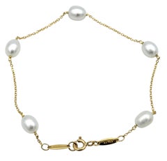 Tiffany & Co. Elsa Peretti 'Pearls By The Yard' Bracelet in 18 Karat Yellow Gold