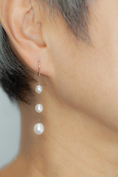 Tiffany & Co. Elsa Peretti Pearls by the Yard Chain Earrings