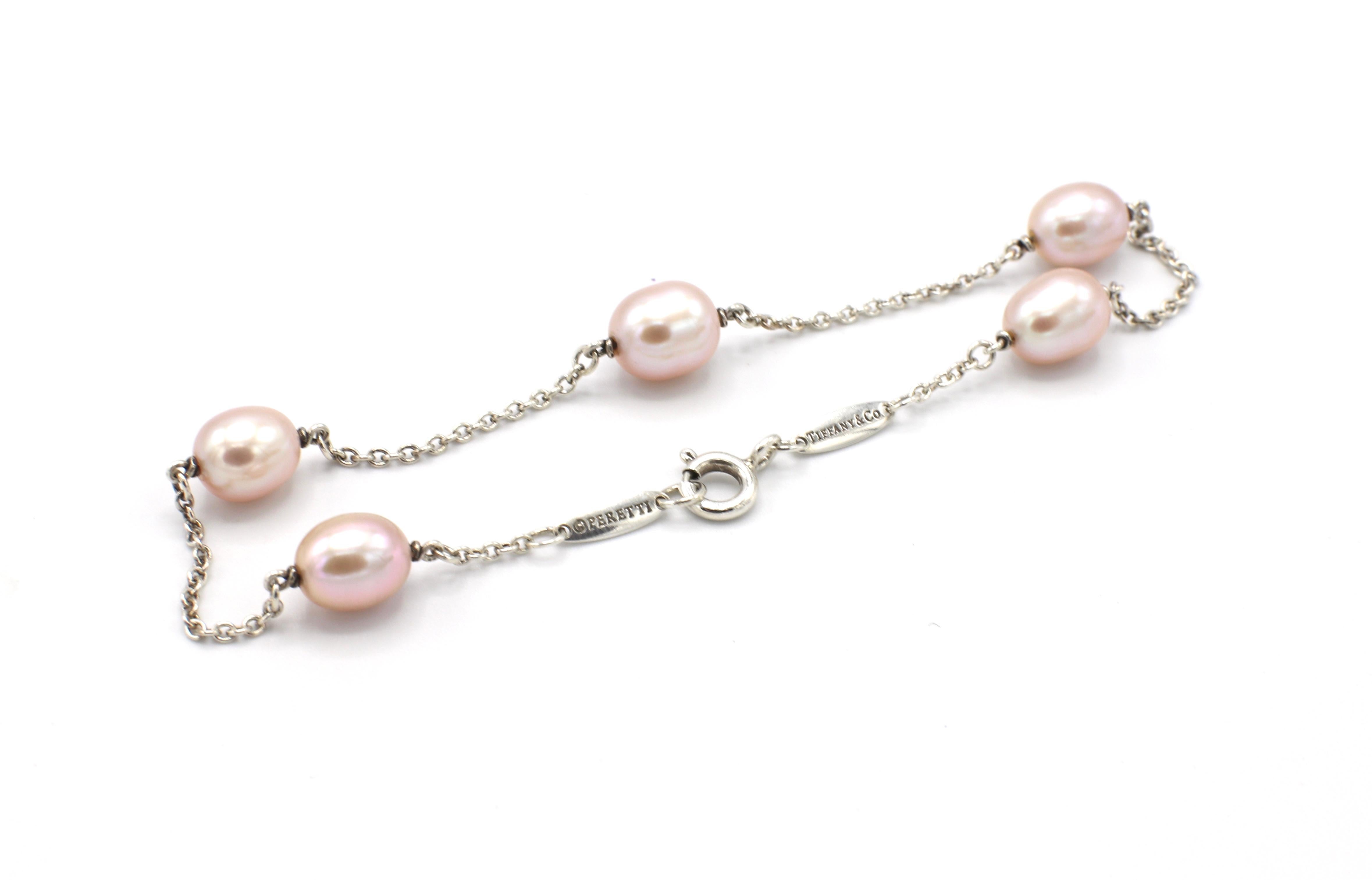 Modern Tiffany & Co. Elsa Peretti Pearls by the Yard Freshwater Cultured Pearl Bracelet