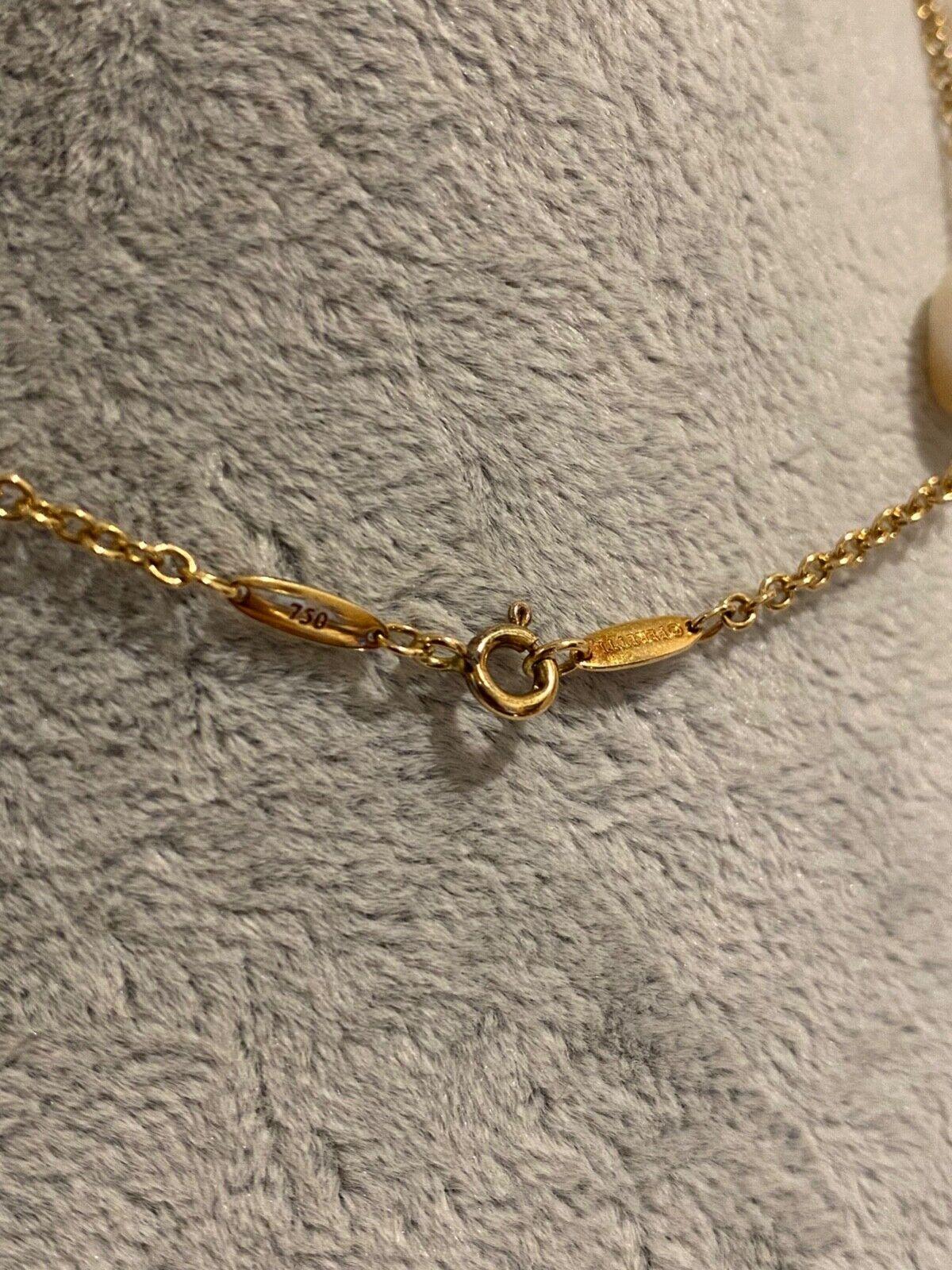 Tiffany & Co. Collier Elsa Peretti en or jaune 18 carats avec perles au mètre Pour femmes en vente