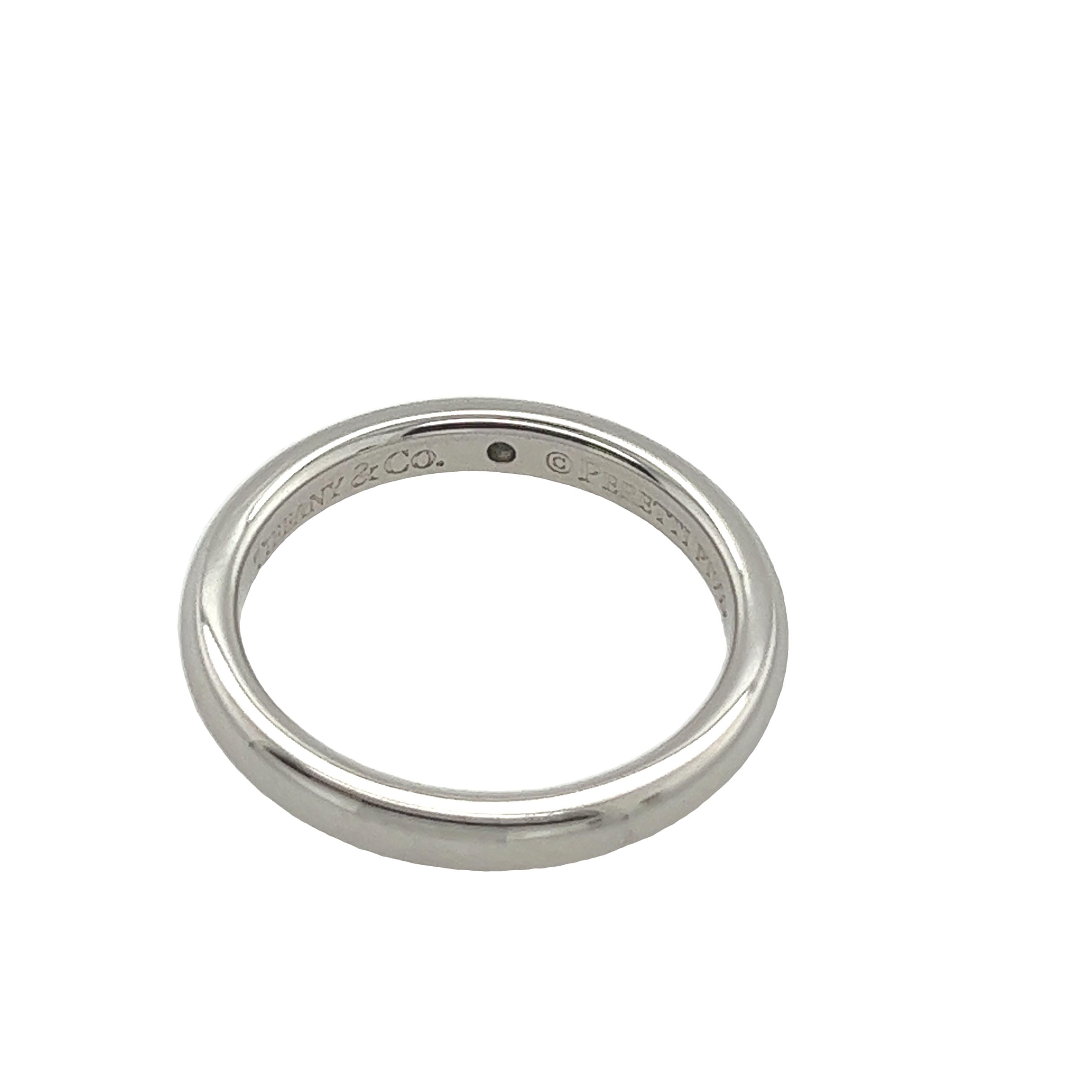 Tiffany & Co Elsa Peretti Platin 0,02 Karat Diamant-Ring 2