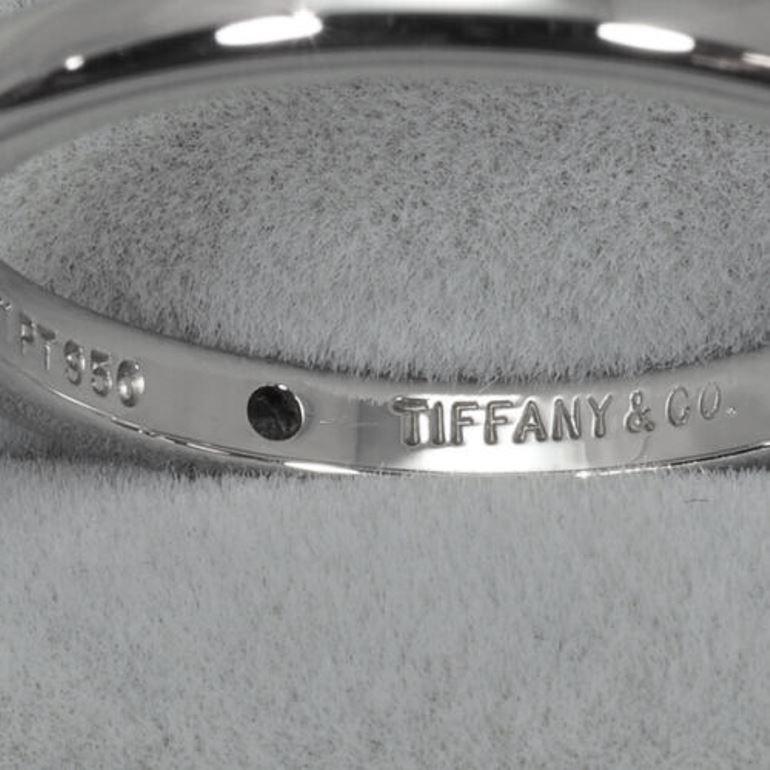 TIFFANY & Co. Anillo Elsa Peretti Platino .02 Diamante 7 en Excelente estado para la venta en Los Angeles, CA