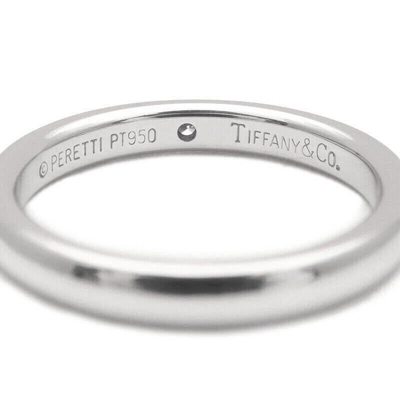Donna TIFFANY & Co. Elsa Peretti, anello in platino con fascia di diamanti da 0,02 ct. 5,5 in vendita