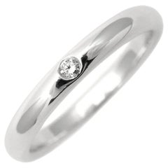 TIFFANY & Co. Elsa Peretti Bague en platine avec diamant de 0,02ct 6