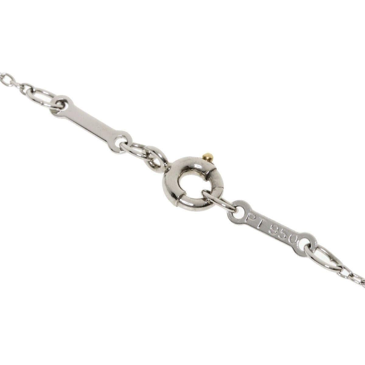 TIFFANY & Co. Elsa Peretti Platinum .20ct Diamond Cross Pendant Necklace For Sale 2