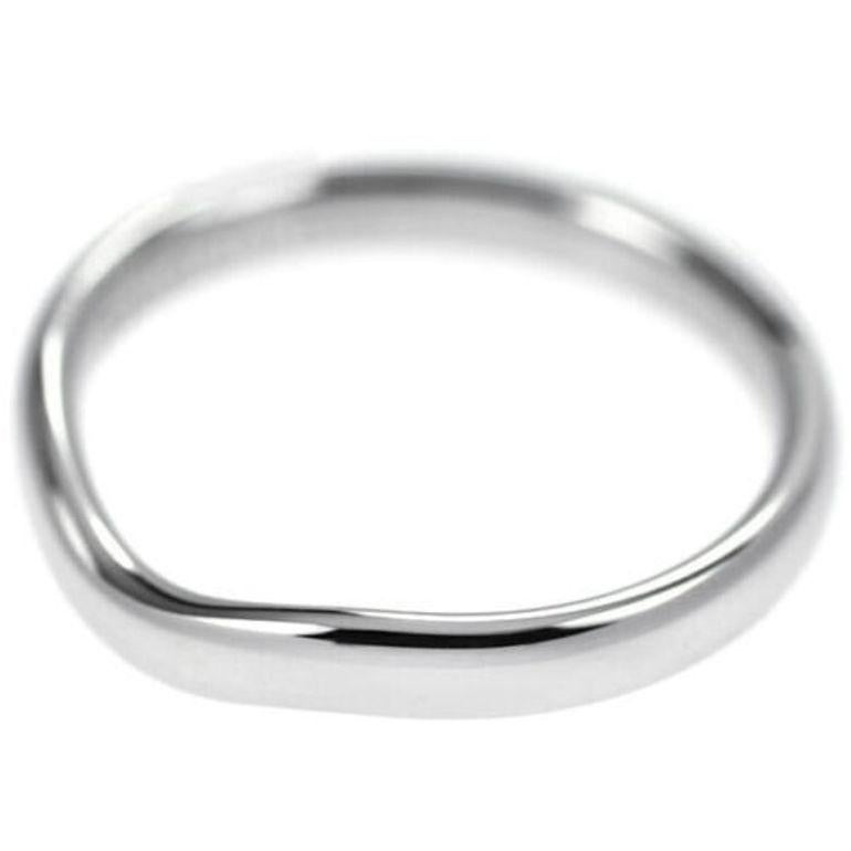 De las mujeres TIFFANY & Co. Elsa Peretti Alianza de Platino Curvada 3 mm 6,5 en venta