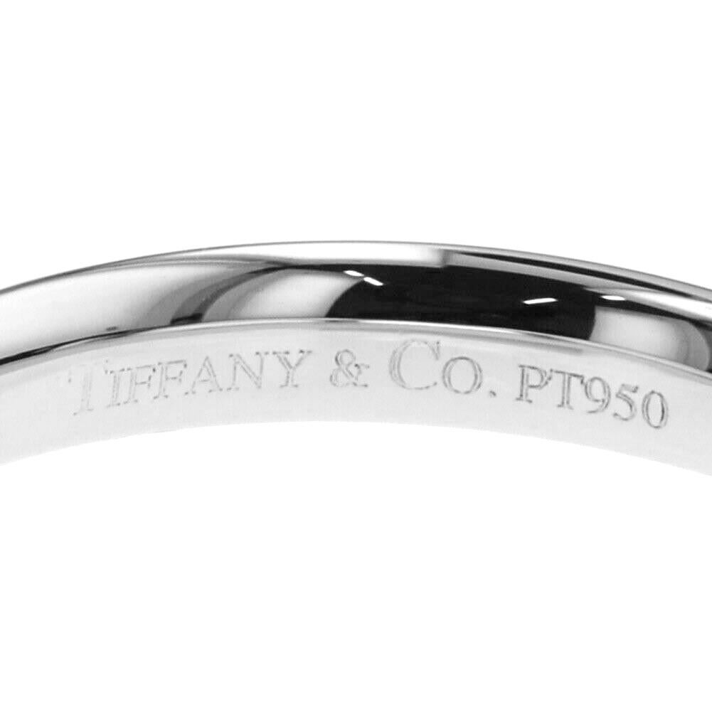 TIFFANY & Co. Elsa Peretti Platinum 3mm Curved Wedding Band Ring 8 For Sale 2