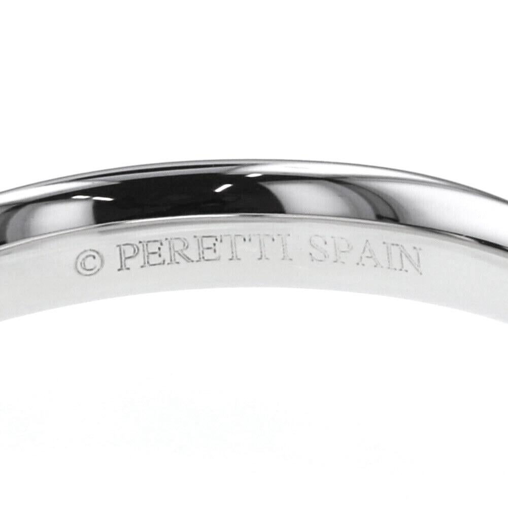 TIFFANY & Co. Elsa Peretti Platinum 3mm Curved Wedding Band Ring 8 For Sale 3