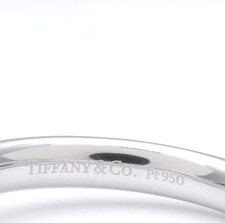 TIFFANY & Co. Elsa Peretti Platinum 3mm Curved Wedding Band Ring 8.5 For Sale 3
