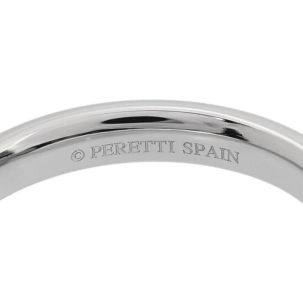 TIFFANY & Co. Elsa Peretti Platinum 3mm Curved Wedding Band Ring 8.5 For Sale 5