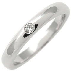 TIFFANY & Co. Elsa Peretti Platinum .02ct Diamond Band Ring 4