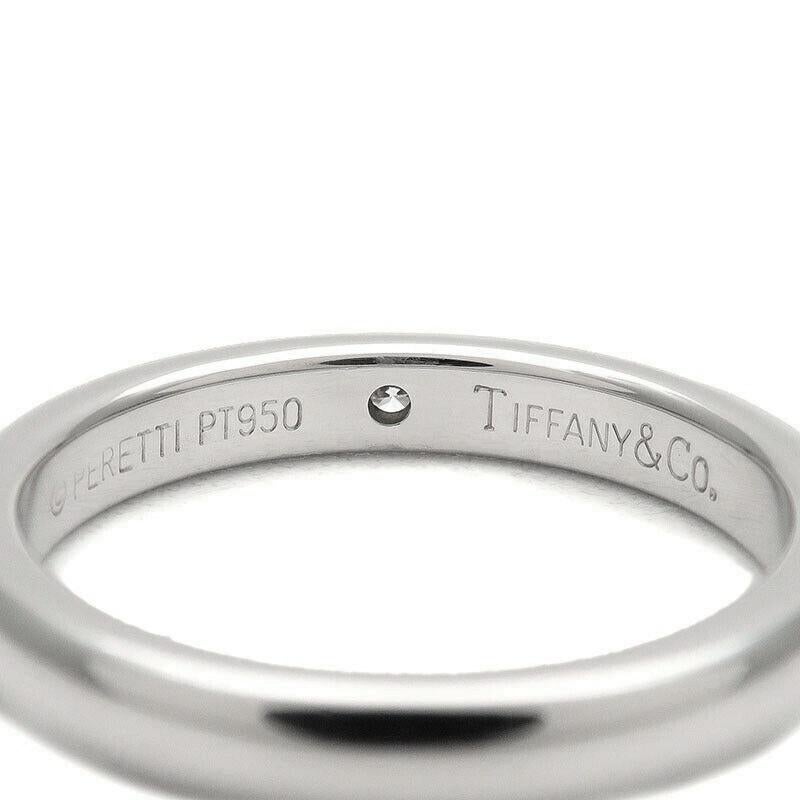 TIFFANY & Co. Elsa Peretti Platinum Diamond Band Ring 4 For Sale 1