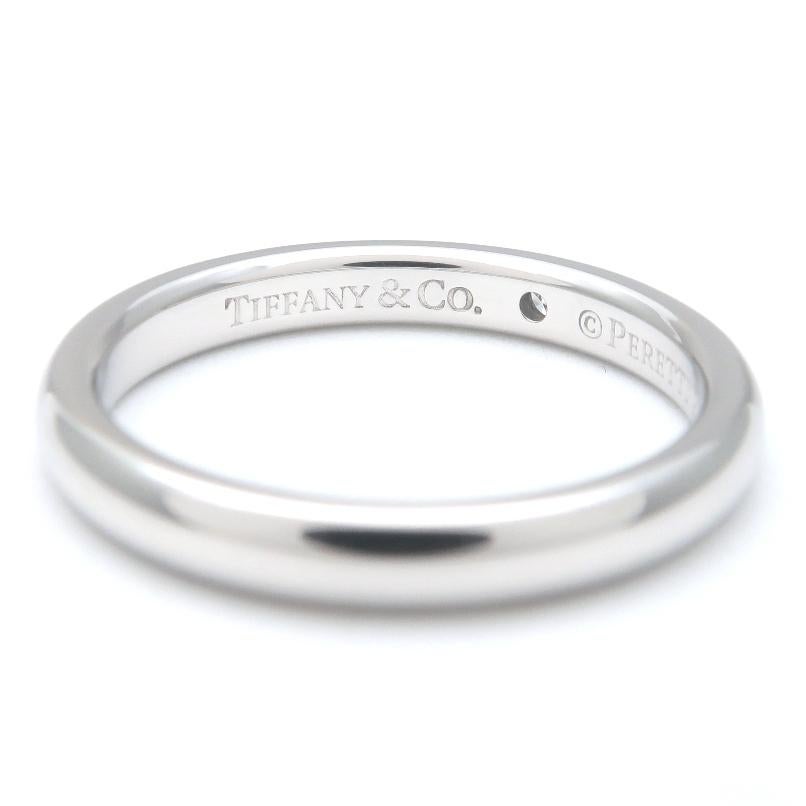 Women's TIFFANY & Co. Elsa Peretti Platinum Diamond Band Ring 6.5 For Sale
