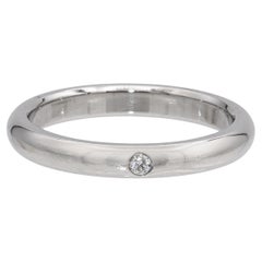 Tiffany & Co. Elsa Peretti Platinum Diamond Band Ring