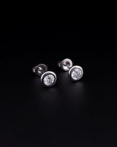 Tiffany & Co. Boucles d'oreilles Elsa Peretti en platine et diamants