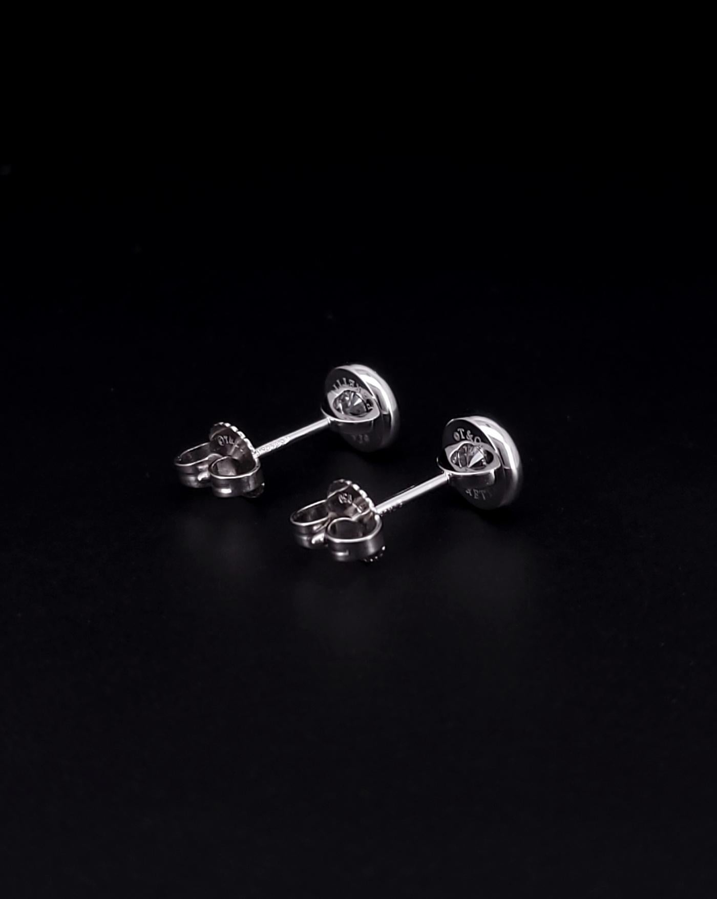 Tiffany & Co. Orecchini di diamanti in platino Elsa Peretti In condizioni ottime in vendita a New York, NY