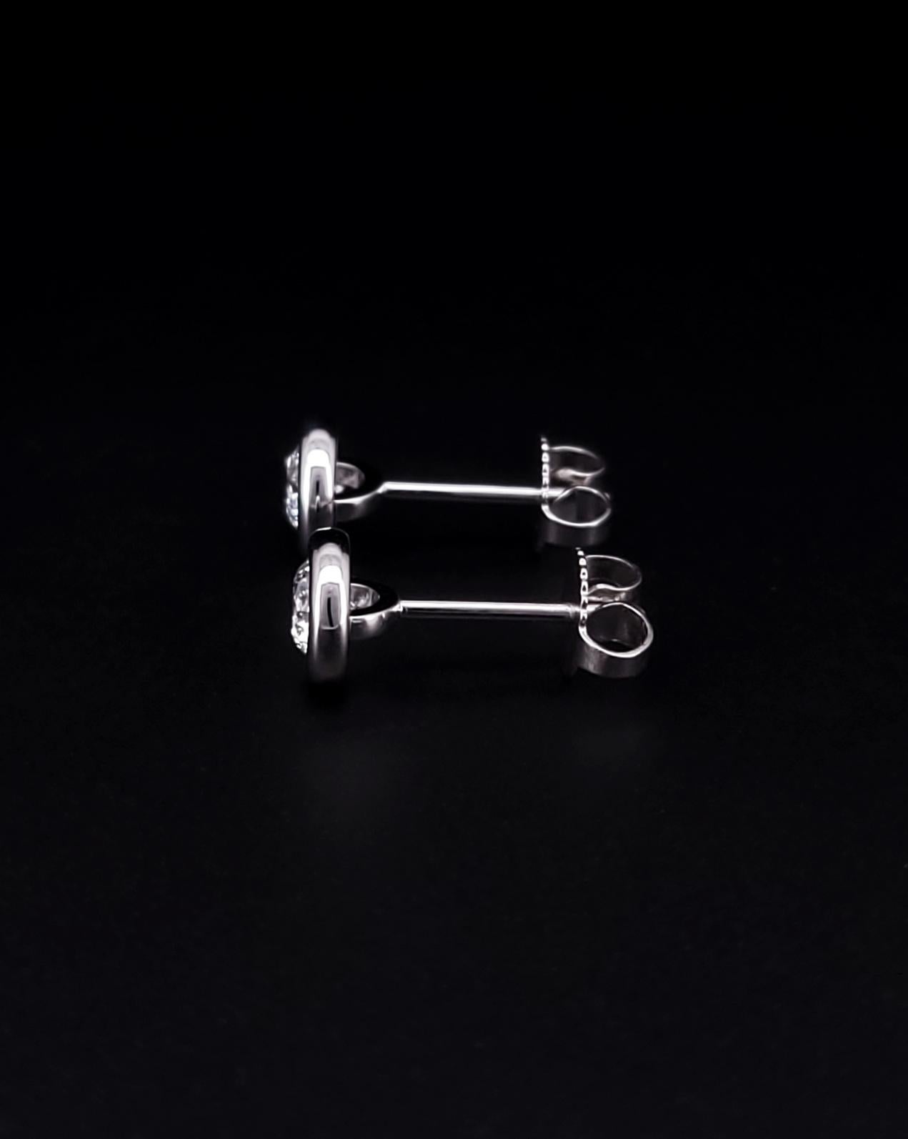 Donna Tiffany & Co. Orecchini di diamanti in platino Elsa Peretti in vendita