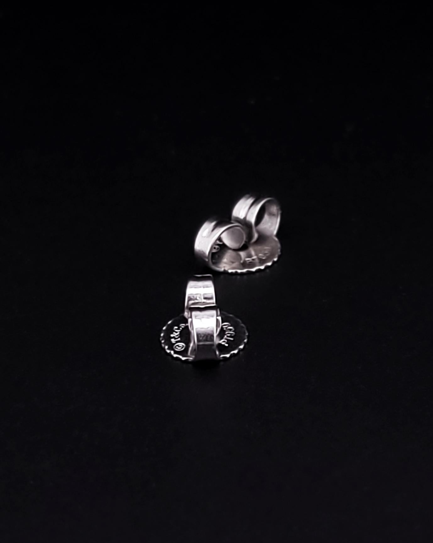 Tiffany & Co. Orecchini di diamanti in platino Elsa Peretti in vendita 1