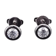 Tiffany & Co. Boucles d'oreilles Elsa Peretti en platine et diamants