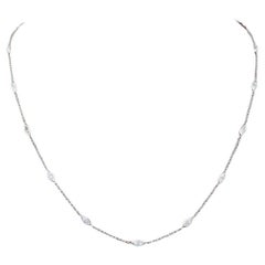 Tiffany & Co. Elsa Peretti Platinum Diamond Necklace