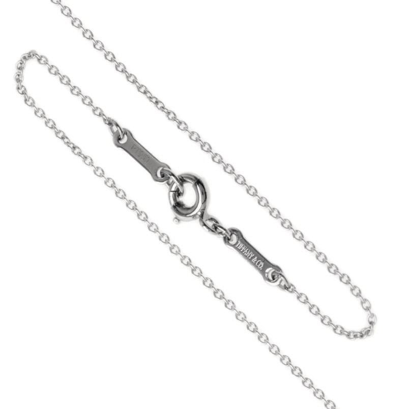 TIFFANY & Co. Elsa Peretti Platinum Diamond Starfish Pendant Necklace For Sale 2