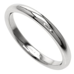 TIFFANY & Co. Elsa Peretti Platinum Stacking Band Ring 8.5