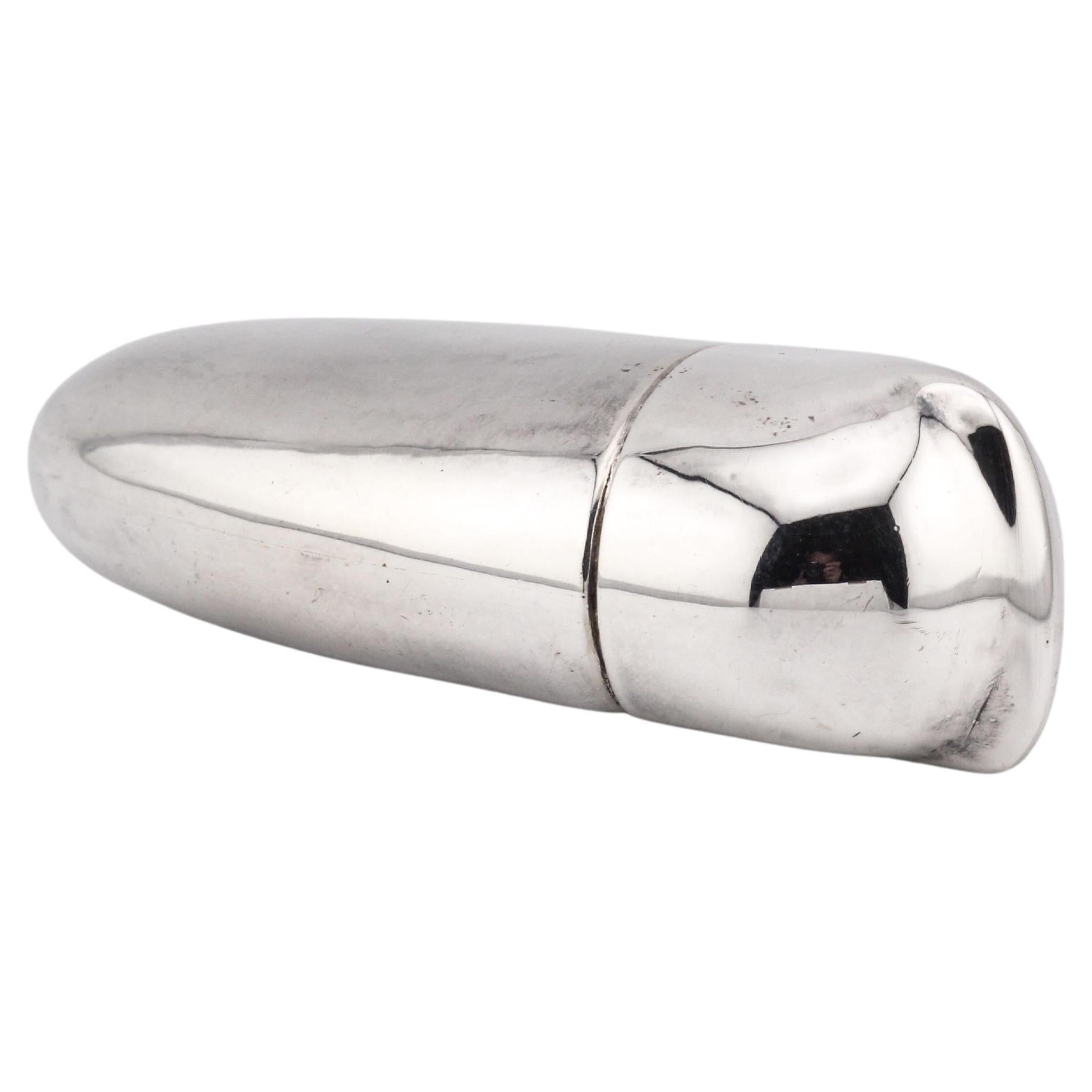 Tiffany & Co. Elsa Peretti Rare Pod Sterling Silver Pill Box Boîte à pilules