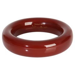 Tiffany & Co.  Elsa Peretti Red Lacquer Bracelet