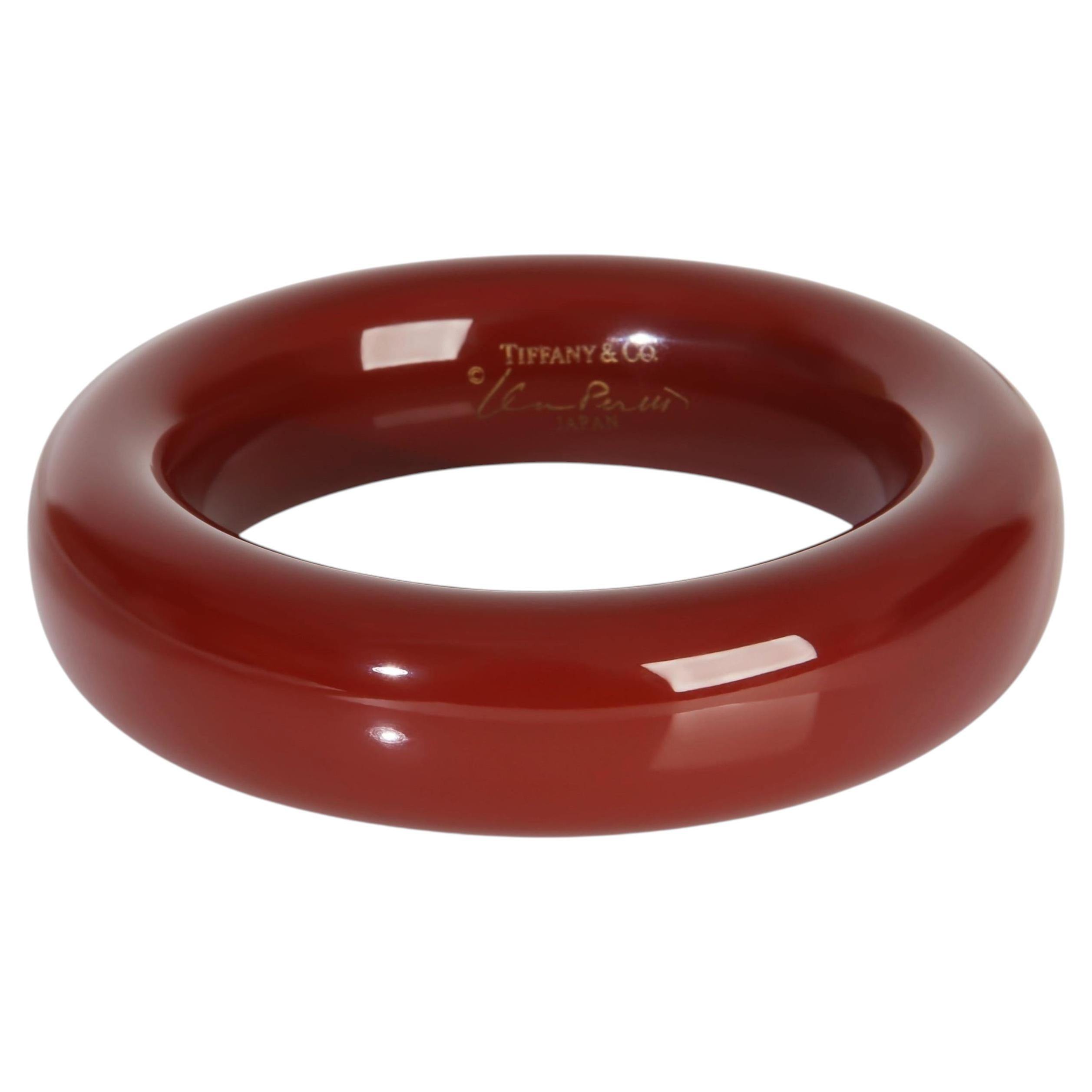 Tiffany & Co. Elsa Peretti Red Lacquer Bracelet